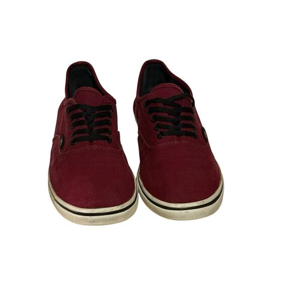 Vans Authentic Burgundy Canvas Sneakers Women's Size 8.5 Low Top Skate Sneakers - Picture 3 of 9